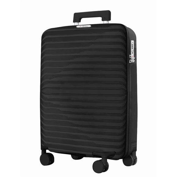 RED VELVET Maleta de Cabina Rígida de 20" | Beige, 360°, Antisalpicaduras, Cierre TSA | Equipaje de Mano Ligero con Interior de Nylon y Correa en X