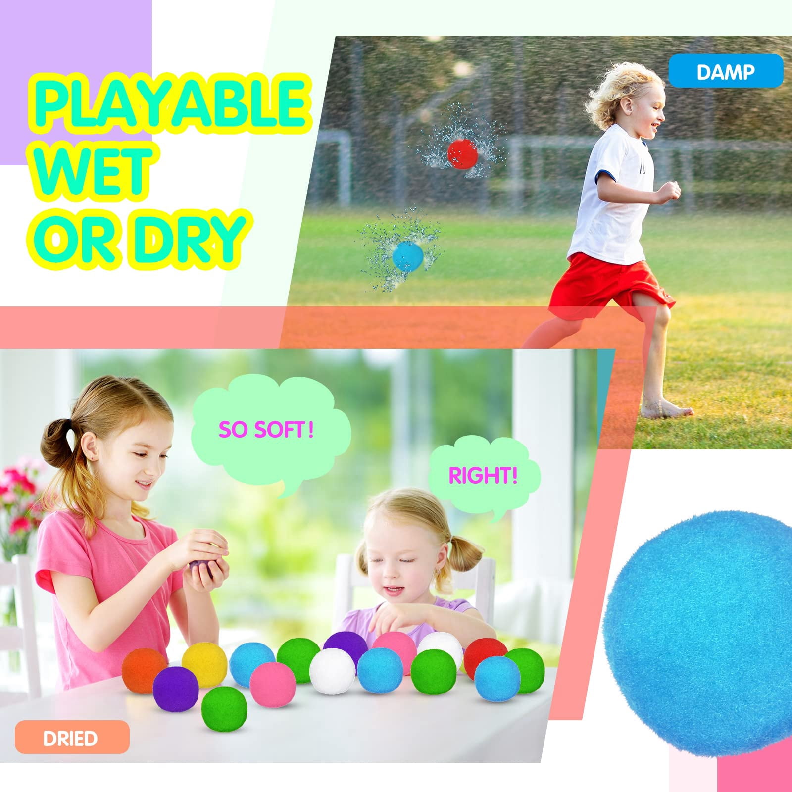 Reusable Water Balloons 200 Count Summer Outdoor Fun Games