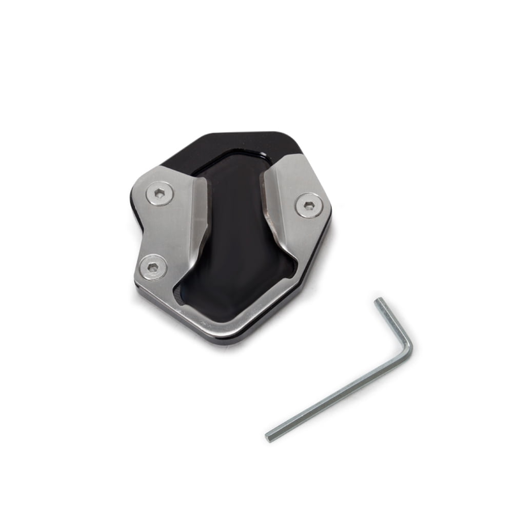 CNC Aluminum Motorcycle Anti-Slip Side Stand Extension Pad Enlarge Fit for Tiger 800 2017-2020 Side Stand Enlarger