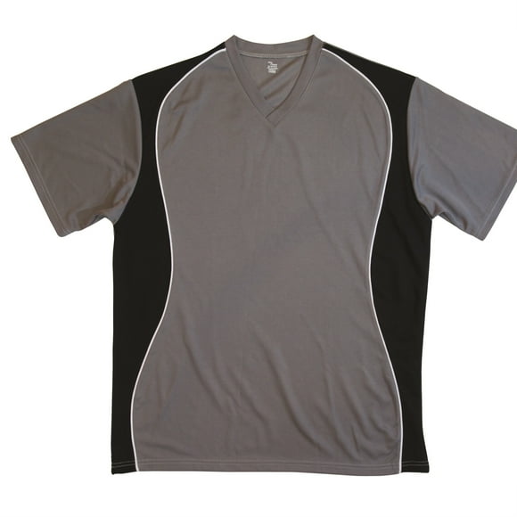 GRANITO DE JERSEY CON CUELLO EN V CON PANEL LATERAL NEGRO-ADULTO-2X Martin Sports SST45-GRANITE-2X