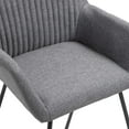 thumbnail image 5 of vidaXL Dining Chairs 6 pcs Dark Grey Fabric, 5 of 5