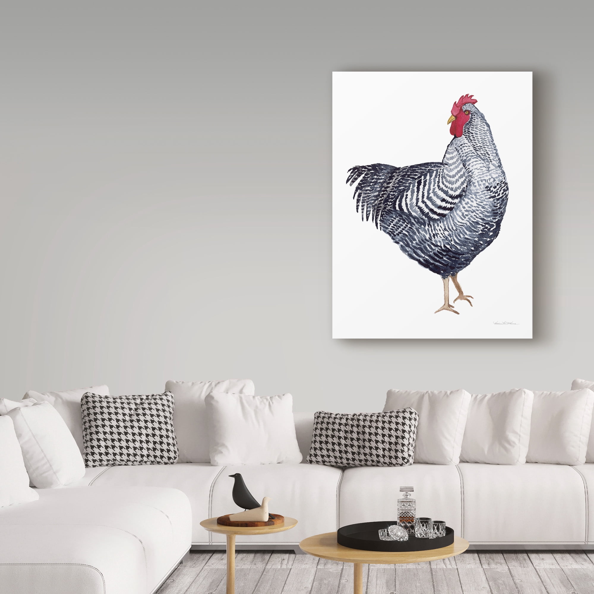 Trademark Fine Art 'Life on the Farm Chicken Element I' Canvas Art by Kathleen Parr McKenna