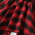thumbnail image 7 of 13T Kids Girls Clothes Big Girls Dress 13-14 Years Big Girls Long Sleeve Round Neckline Plaid Dress Black, 7 of 7