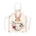 thumbnail image 1 of Easter Bunny Print Kitchen Apron for Men Women Polyester 68X55Cm Adjustable Neck, 1 of 6