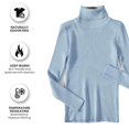 thumbnail image 4 of Pull Col Roulé Femme Base Intérieure Automne et Hiver Manches Longues Chaud Ajusté Couleur Unie Pull Ajusté, 4 of 5