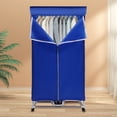 thumbnail image 5 of FOGGBET Portable Electric Clothes Dryer Indoor Wet Laundry Warm Air Drying Blue 110V 1200-1500W Load Capacity 66.14lbs 27.55*19.68*59in for Homes, Apartments, Dormitories, Caravans, 5 of 14