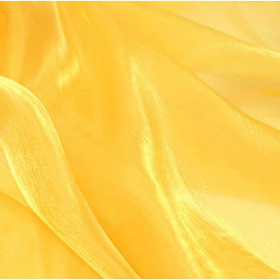 XmhyTop-A 1 Piece Yellow Organza Fabric 100*150cm Sheer Organza, Wedding Fabric, Craft Organza, Decor Fabric, Ideal for Weddings, Crafts Decor Projects