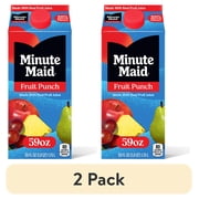 (2 pack) Minute Maid Fruit Punch Juice Drink Carton, 59 fl oz