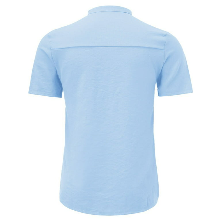 Men's Summer Cotton Button Short Sleeves Fashion Large Blouse Top Mens  Extra Slim Dress Shirts 