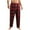 [2] Wine, variant on Chiccall Mens Flannel Pajama Pants Baggy Plaid Fleece Fall Winter Elastic Waist Drawstring Sleep Pant Casual Pajama Bottom with Pocket