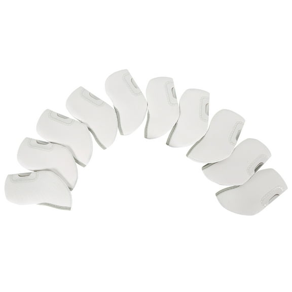 10Pcs/ Golf Iron Head Covers Neoprene Golf Club Headcovers Golf Club Head Covers with See Through Window