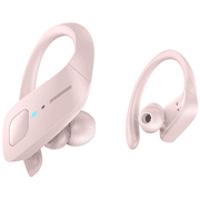 HolyHigh Bluetooth Headphones True Wireless Earbuds with Mic 35H Playtime for Running Gym Workout, Pink