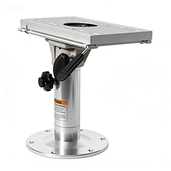 Adjustable Yacht Seat Base,Slide Rails and Swivel Bracket, 13.9to 18.9 in Adjustable, Heavy-Duty Aluminum Alloy Marine Chair Base for Pontoon Boat, Fishing Boat, Yacht, and Helm Station
