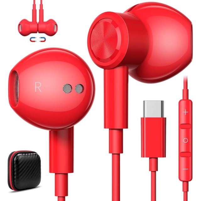 Audífonos con Cable USB C Jelanry para iPhone 17 Pro Max 16e 16 15