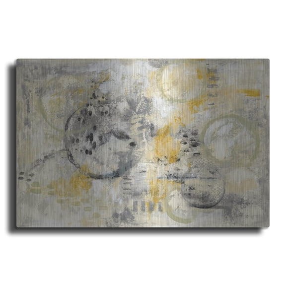 Luxe Metal Art 'Drifting Away' by Silvia Vassileva, Metal Wall Art, 24" x 16"