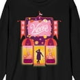 thumbnail image 2 of Wonka 2023 Character Silhouette In Doorway Crew Neck Long Sleeve Black Adult Tee-Small, 2 of 7