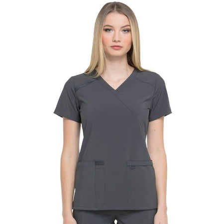 

Dickies EDS Essentials Scrubs Top for Women Mock Wrap DK625