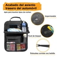 thumbnail image 3 of Organizador Para Asiento Trasero Auto Coche Mesa Bolsa 2 Pzs Modelo Negro, 3 of 4