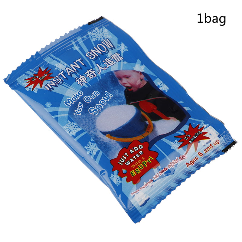 Details about   1/5Pack Artificial Snow Instant Snow Powders Fluffy Snowflake Frozen Party Pr_B1 