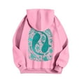 thumbnail image 6 of FAOWME Women's Hoodies With Pocket Long Sleeve Cartoon Print Drawstring Loose Fit Comfortable Sweatshirt For Everyday Wear Pink M, 6 of 7