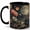 Black, variant on Tropical Birds 11oz Ceramic Mug, Colorful Parrot Toucan Jungle Coffee Cup