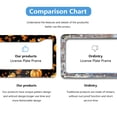 thumbnail image 4 of Autumn Pumpkin and Leaves License Plate Frames Universal Aluminum Tag Holder Cover with 2 Holes Screws for Front Rear Car Plate Decor 12x6 Inch for Women Men, 4 of 6