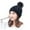 Black, variant on Generic Insulated Thermal Beanie Hat For Outdoor Activities Women Winter Hats Thick Cable Women Hat Warm Lined Knitted Soft Cap Warm Knit Winter Beanie Cap For Women