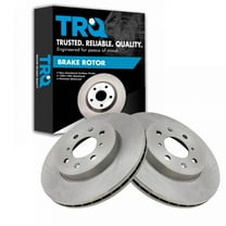 TRQ Front Brake Rotors Set Vented Fits Select 2014-2020 Honda Fit