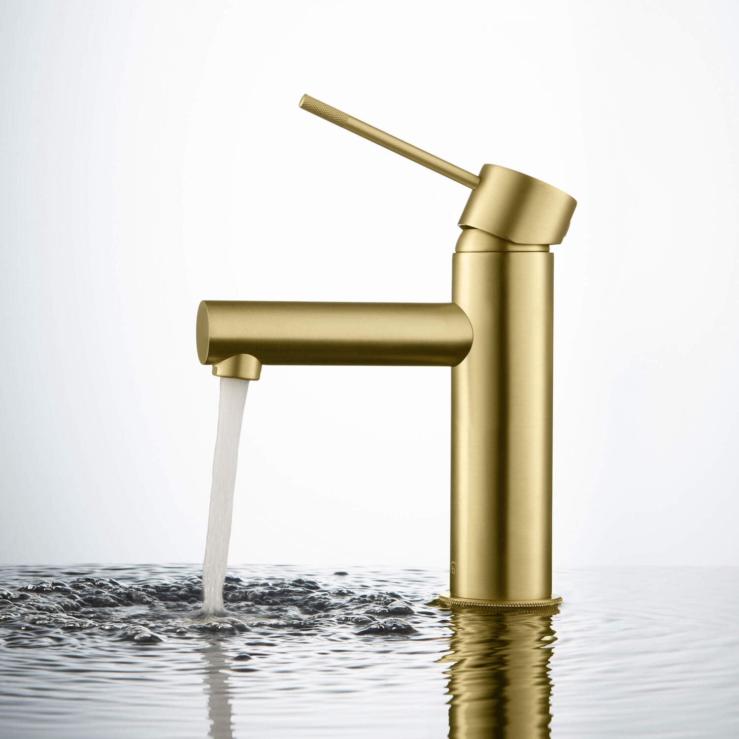 Kibi Circular X Single Handle Bathroom Vanity Sink Faucet with Pop Up Drain