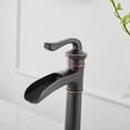 thumbnail image 5 of Waterfall Single Hole Single-Handle Vessel Bathroom Faucet With Pop-up Drain Assembly In Oil Rubbed Bronze, 5 of 9