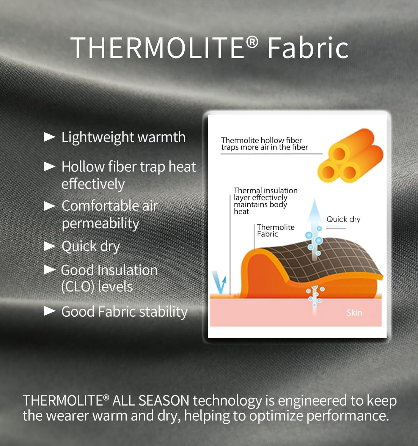 Litume Thermolite All Season Sleeping Bag Liner, Adds up to 22°F / 12°C Warmth, Mummy Sleep Sack with Drawstring Hood, Lightweight for Camping, Backpacking & Travel – Model E626