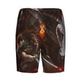 thumbnail image 5 of Berserk Men's Short Pajama Pants Lightweight Daily Lounge Shorts Bottoms Sleepwear Cozy Soft Home Pajama Pants Shorts, 5 of 9