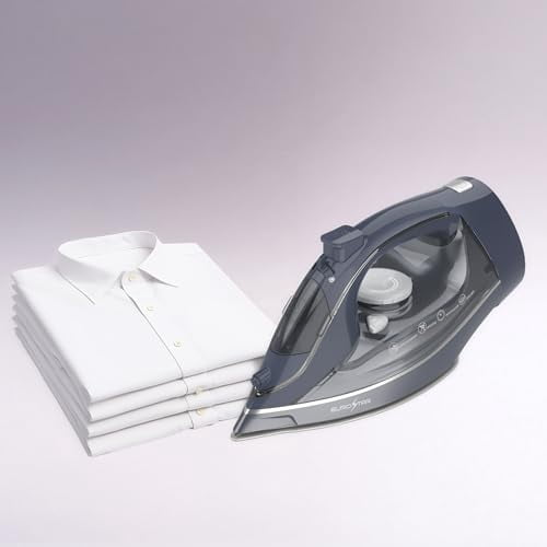 EUROSTAR Full-Size Steam Iron with Ceramic Soleplate (Gray)