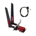 thumbnail image 2 of PCIE WiFi Card, Powerful Coverage WiFi  Card 7260AC Pro Plug and Play PCB 2.4G 5G with 2 10dBi Gain for Desktop Computer, 2 of 7