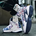 thumbnail image 3 of Bolognifi High-Top Boys Basketball Shoes Cushioned Sneakers with Breathable Support for Youth Sports Training, 3 of 5