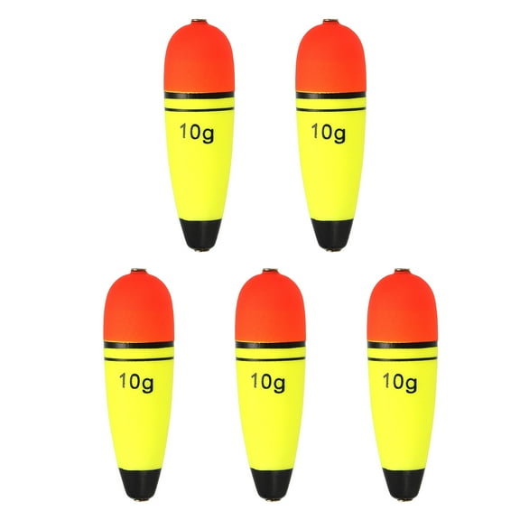 0.35oz Fishing Slip Bobbers EVA Fishing Float, Yellow, 5 Pack