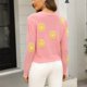 thumbnail image 3 of Gibobby Suéter casual mujer, Suéter Ligero de Cuello Redondo Suéter para Mujer, para otoño e invierno(Rosa,M), 3 of 5