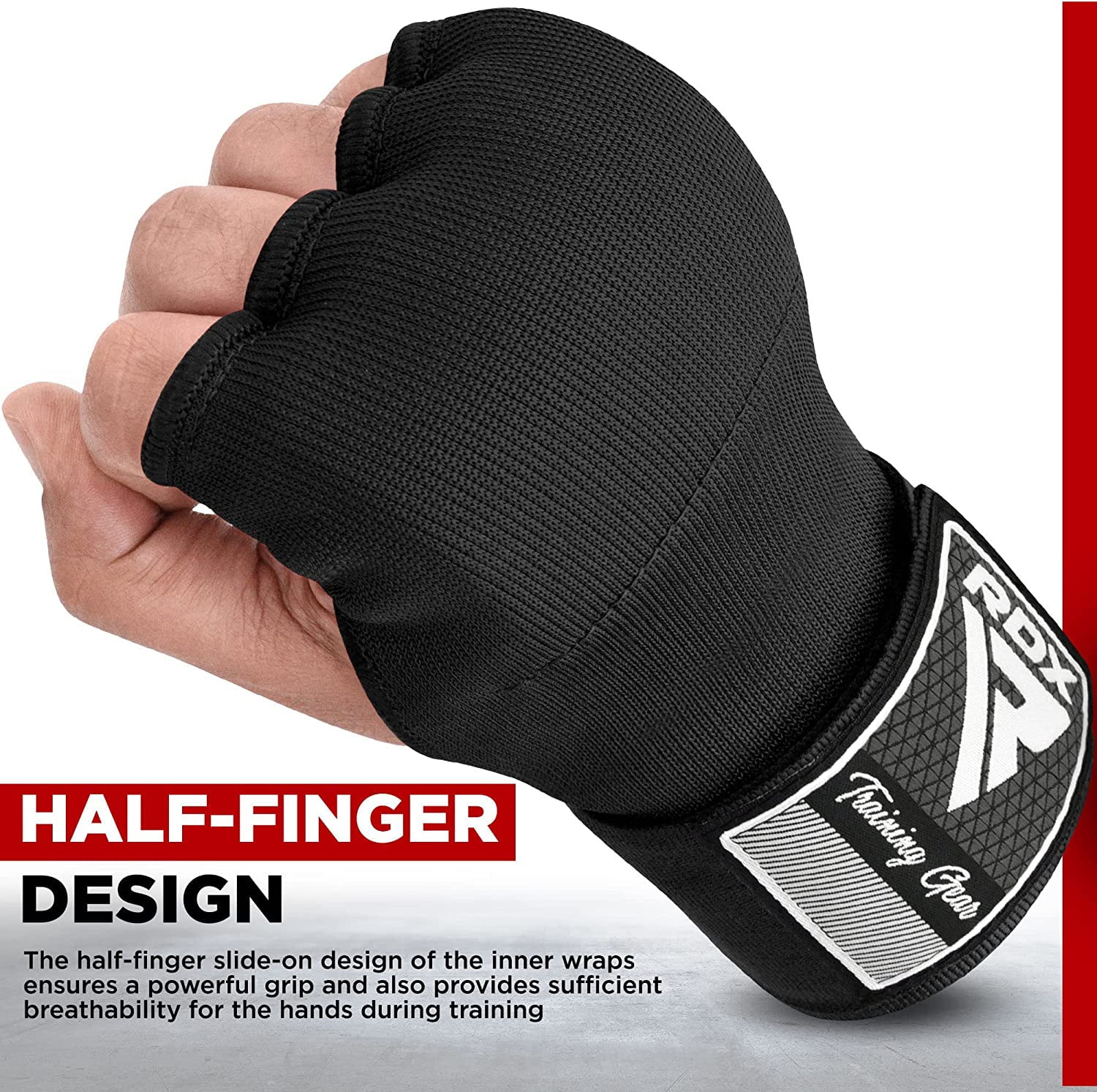 Bandages 4.5 Mètres élastiques Bandages De Boxe 4,5 M - Gants Intérieurs Pour Homme Et Femme, Protection Poignet/Pouce, Muay Thai, MMA Bandages Boxe