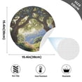 thumbnail image 5 of Round Grid Placemat ,One Sizex1, Round Placemat, PVC Plate Mat，15.4 Inch Non-Slip and Heat Resistant, Table Placemat, Dining Room Placemat Beautiful Summer Tree, 5 of 7