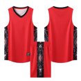 thumbnail image 5 of Camisetas de baloncesto para hombres y niños, conjunto de entrenamiento personalizado, talla grande, camiseta y pantalones cortos transpirables de secado rápido, logotipo con nombre, número y patrocin, 5 of 5