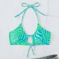 thumbnail image 3 of Lopeceal Bikini Top for Women Bathing Suit Self Tie Spaghetti Straps Halter String Bikini Tops Sexy Bikini Swimsuit Tops, 3 of 4