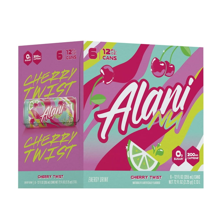まるあん Alani Nu Energy Drink Cherry Twist 12 fl oz Can 6-Pack with