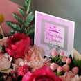 thumbnail image 3 of 3dRose, Princess Crown Silver Frame, Bow, Happy Birthday, Goddaughter, Pink, 1 Greeting Card with envelope, 3 of 6