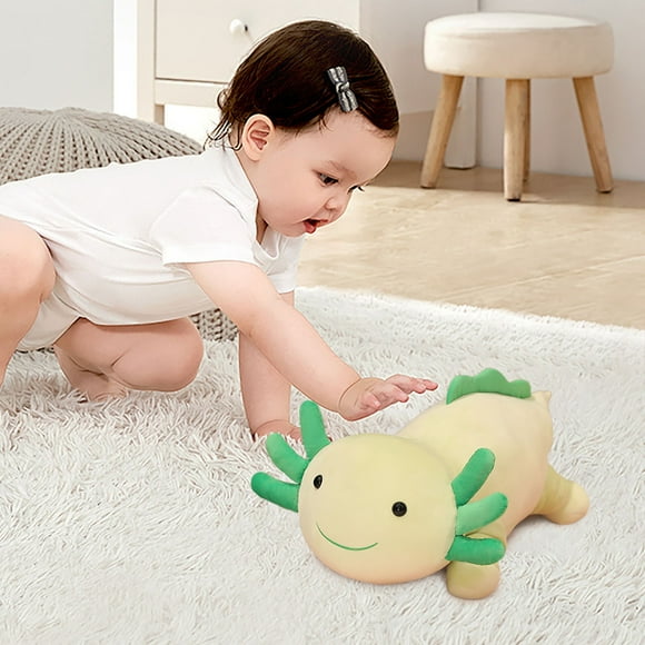KOYPTL Axolotl Plush Toy,Soft Stuffed Animal Salamander Plush Huggging Pillow,Axolotl Plush Doll Gifts for Boys Girls Friends Troddles Birthday Christmas
