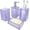 Light Purple, variant on Bathroom Accessory Set,  Bathroom Accessories Sets, Soap Dispenser and Toothbrush Holder Set, Soap Dish and Mouthwash Cup, Boho Bathroom Decor, Bathroom Sets Accessories