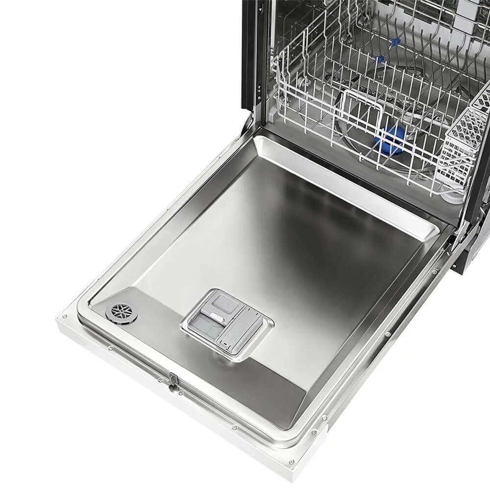 Midea MDF24P1BWW 52 dBA White Front Control Hybrid Tub Dishwasher