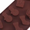 thumbnail image 4 of Moldes de silicona para chocolate, moldes para galletas navideñas, bandeja antiadherente para cubitos de hielo, accesorios para hornear, 4 of 10