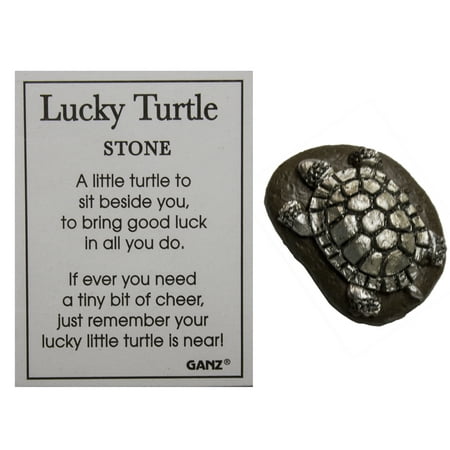 - Ganz 1 Inch Lucky Turtle Pocket Stone with Story Card