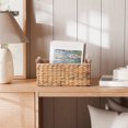 thumbnail image 2 of Zenna Home Woven Water Hyacinth Rectangular Decorative Storage Basket, 2 of 7