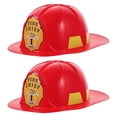 thumbnail image 5 of FELTECHELECTR 2 piezas de sombrero de bombero, casco de bombero para cosplay de adulto, accesorio de disfraz de bombero, 5 of 5